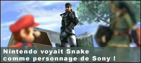 Dossier - Nintendo voyait Snake comme personnage de Sony