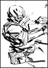 Ashley Wood dessin original Metal gear Solid