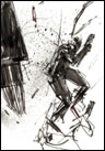 Ashley Wood dessin original Metal gear Solid