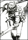 Ashley Wood dessin original Metal gear Solid