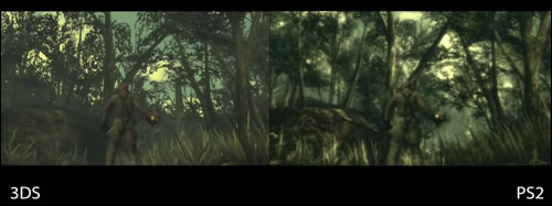Metal Gear Solid Snake 3D comparaison 