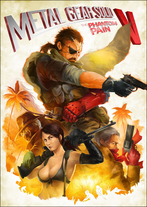 Six affiches de Metal Gear Solid V ralises comme celles des films des annes 80