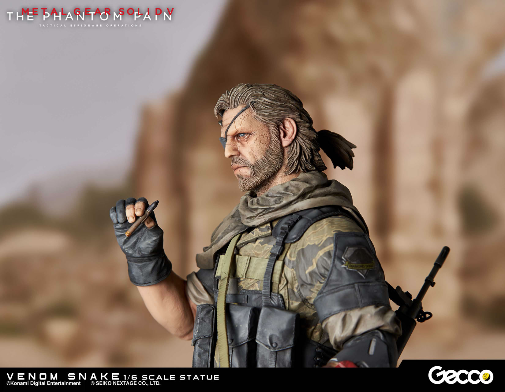 Des photos et une date pour les statuettes Gecco de Venom Snake et D.D.