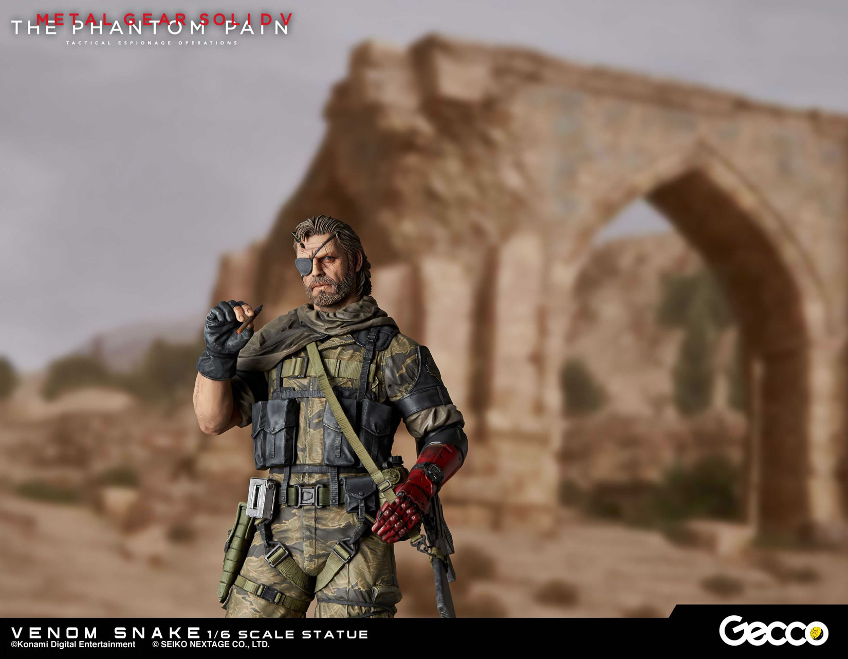 Des photos et une date pour les statuettes Gecco de Venom Snake et D.D.