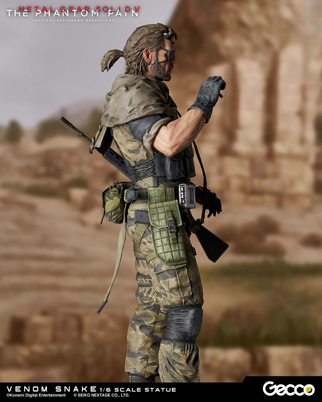 Des photos et une date pour les statuettes Gecco de Venom Snake et D.D.