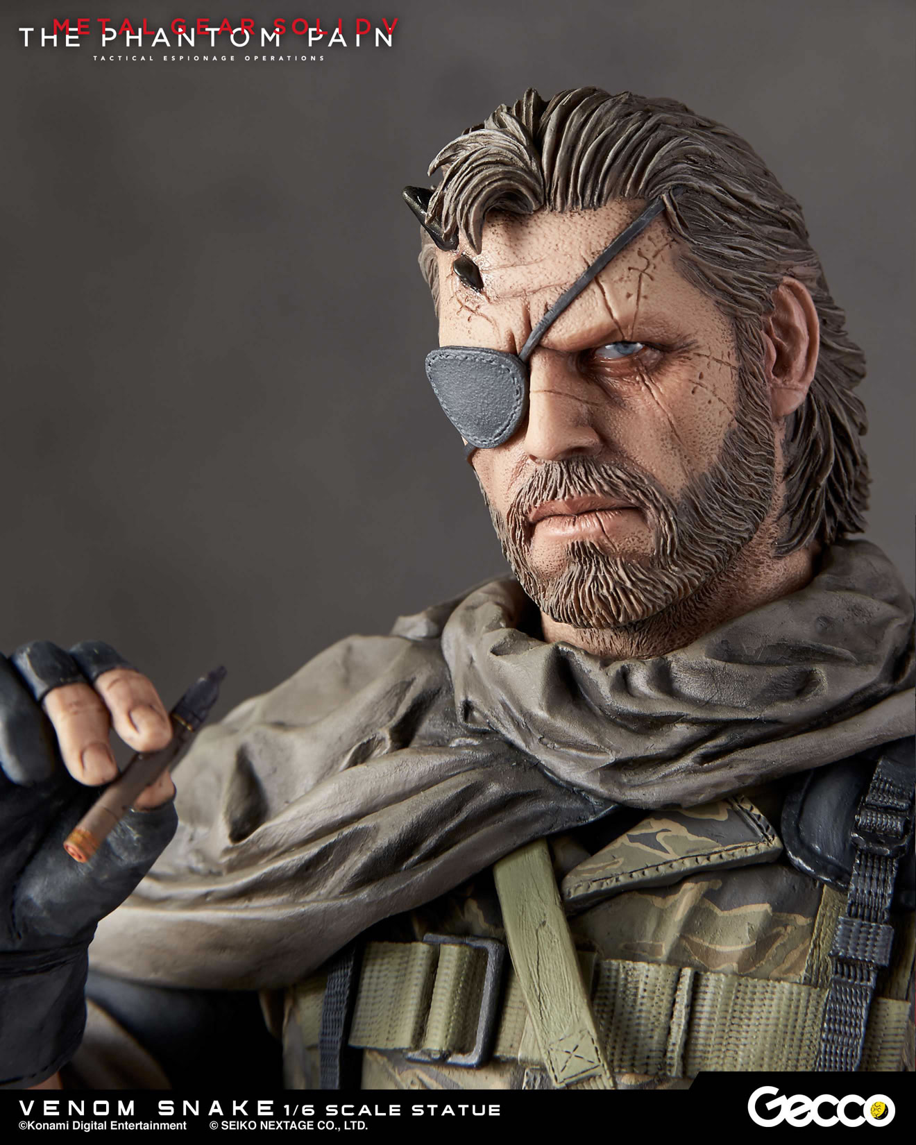 Des photos et une date pour les statuettes Gecco de Venom Snake et D.D.