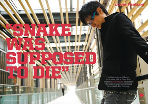 Hideo Kojima Official PlayStation Magazine UK
