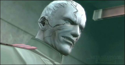 Volgin et sa cicatrice dans Metal Gear Solid 3 Snake Eater