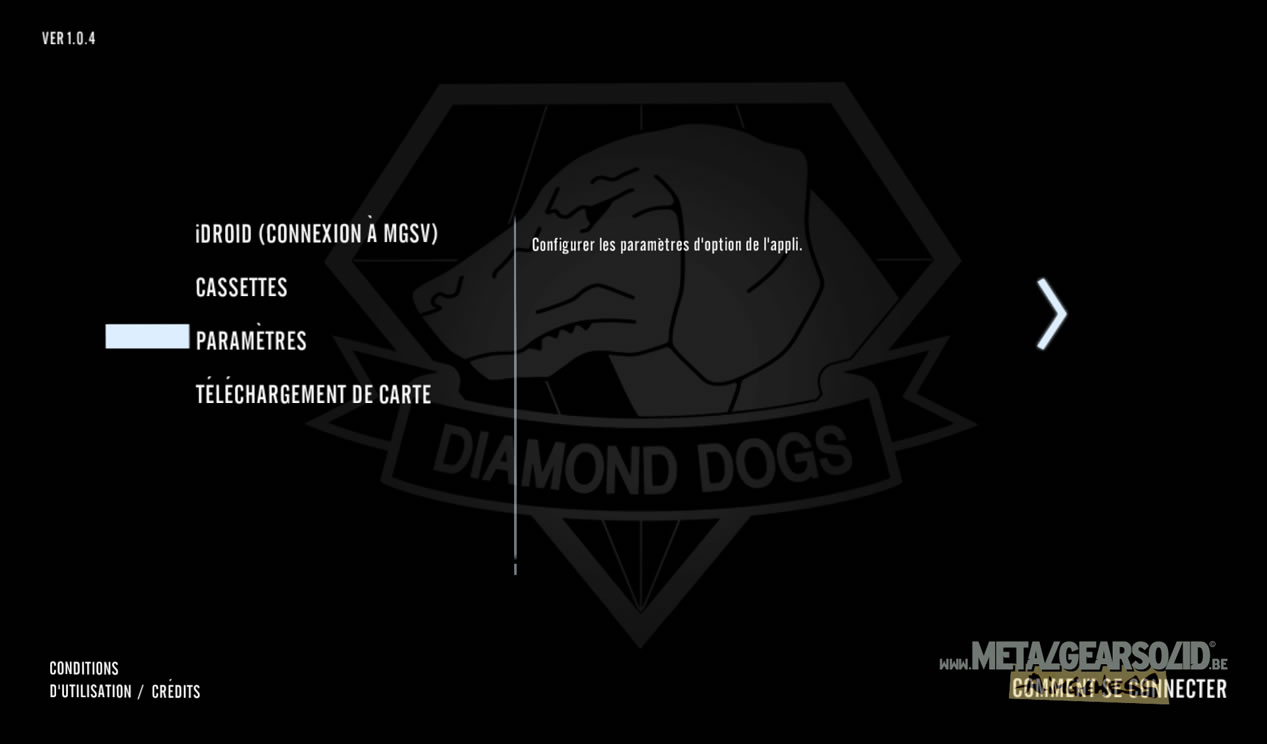 La Companion App de Metal Gear Solid V : The Phantom Pain disponible et illustre