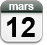 12 mars