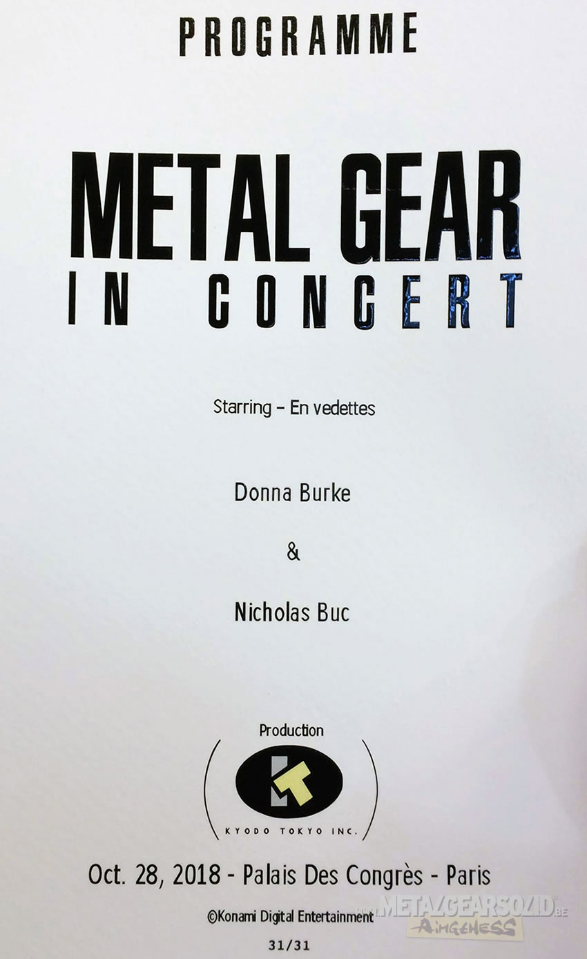 Metal Gear en concert à Paris : comme un dernier hommage...