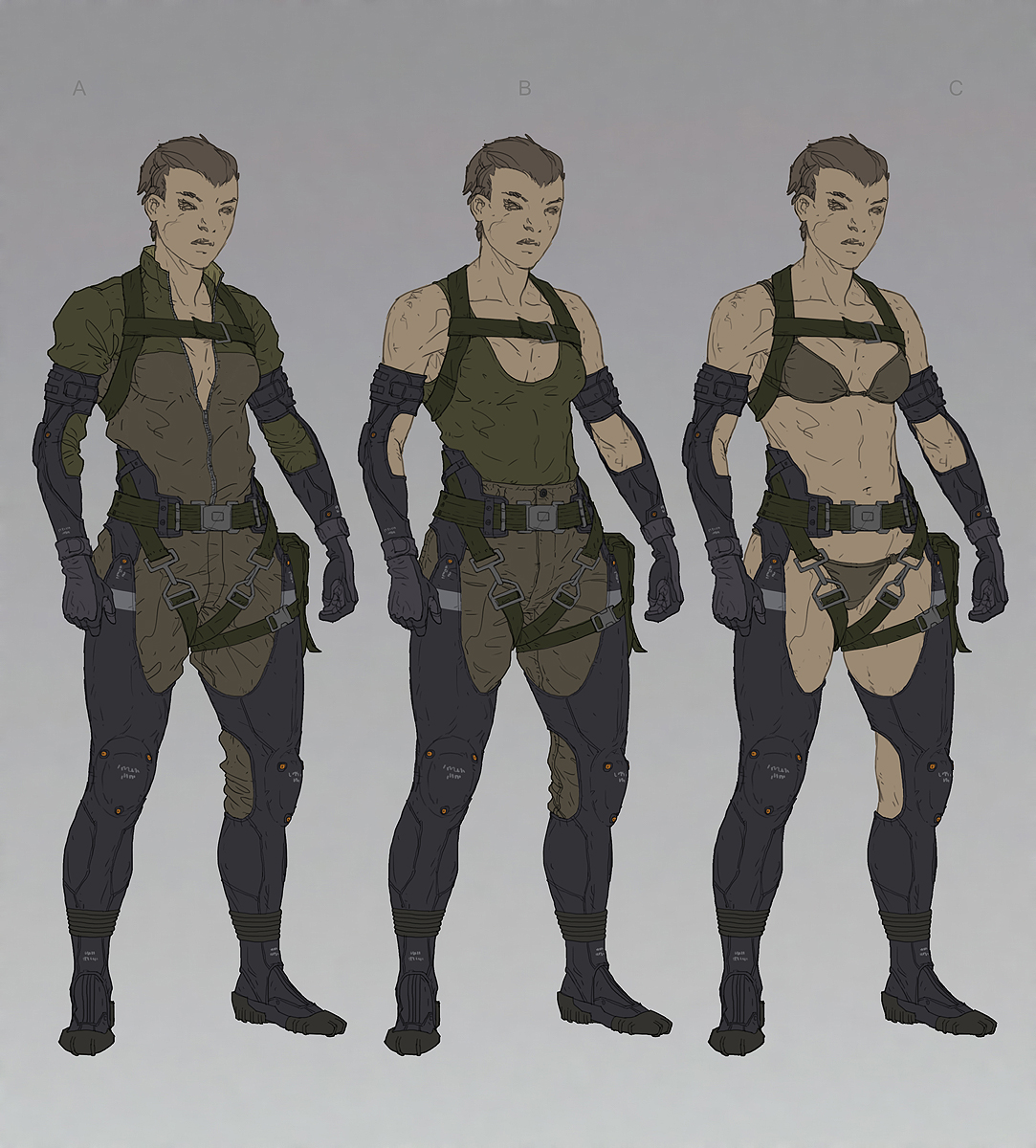 Une flope d'artworks de Metal Gear Online par A.J. Trahan