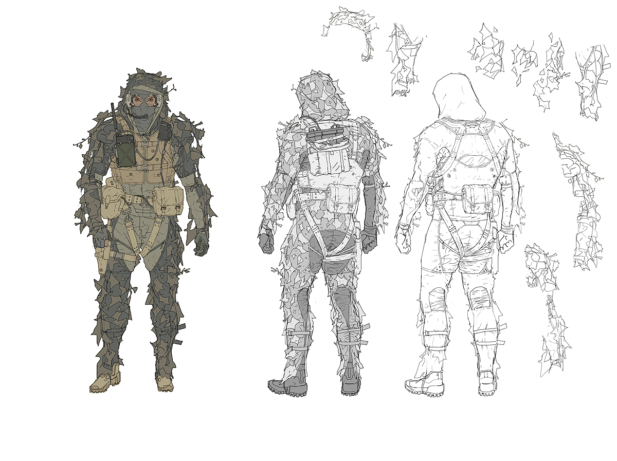 Une flope d'artworks de Metal Gear Online par A.J. Trahan