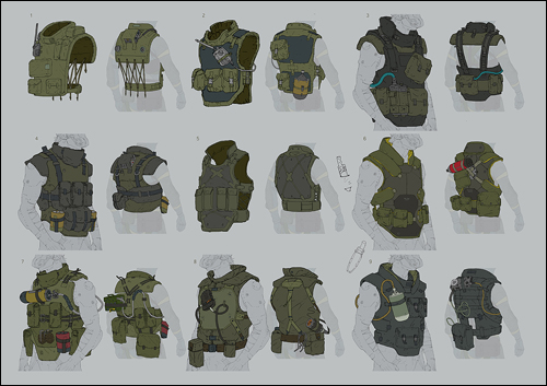 Une flope d'artworks de Metal Gear Online par A.J. Trahan