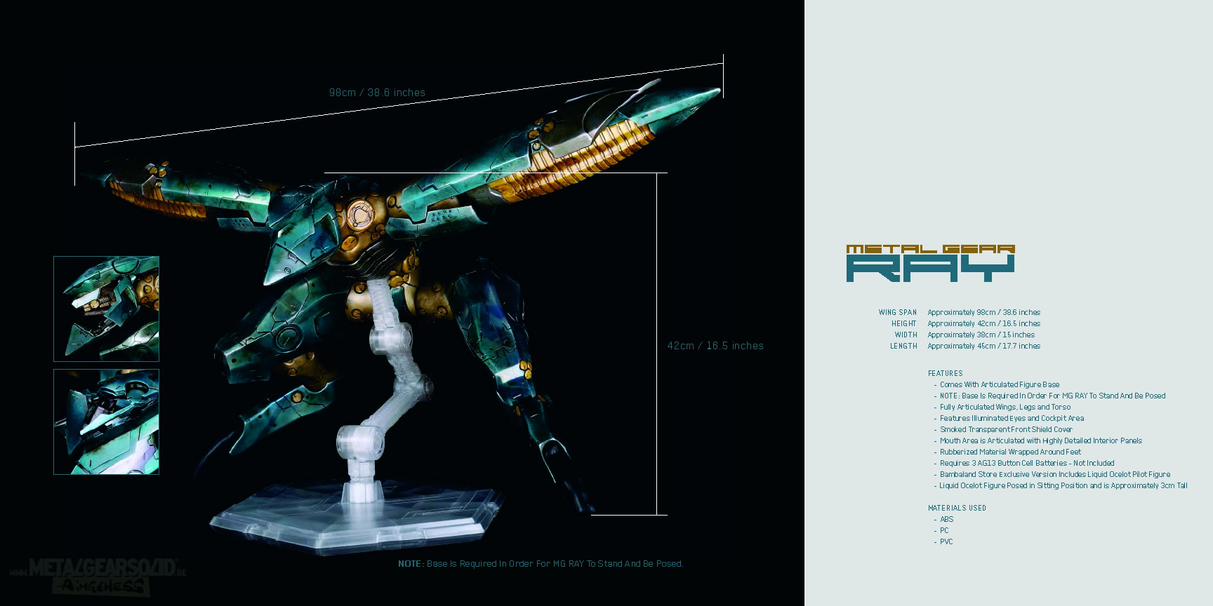 Le Metal Gear Ray sign ThreeA se dvoile sous tous les angles