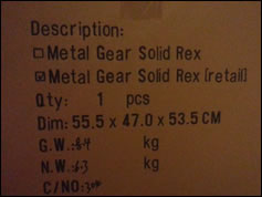 Unboxing du magnifique Metal Gear Rex sign Threea !