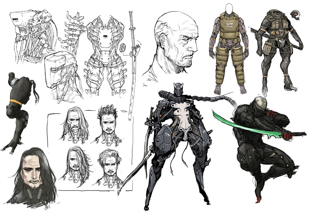 Quelques artworks de Mistral dans Metal Gear Rising Revengeance