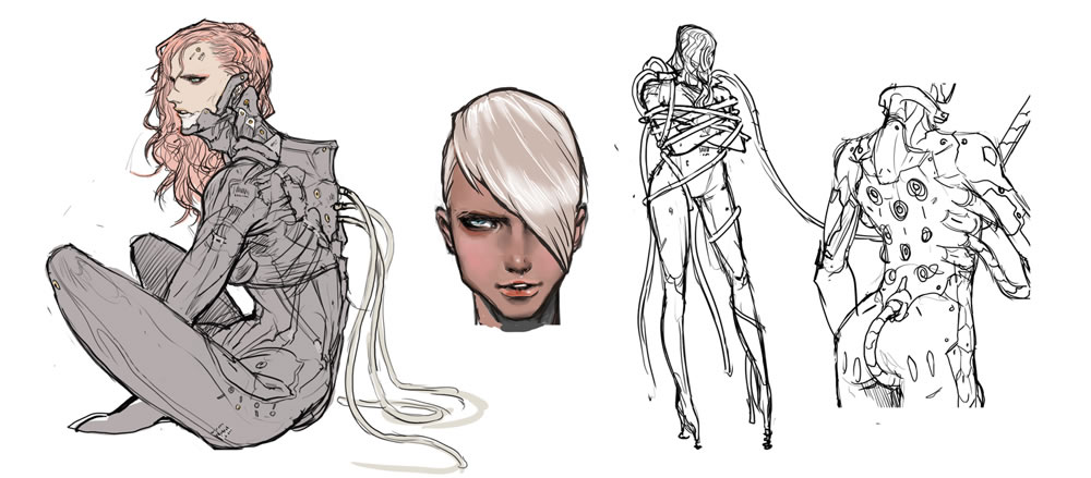 Quelques artworks de Mistral dans Metal Gear Rising Revengeance