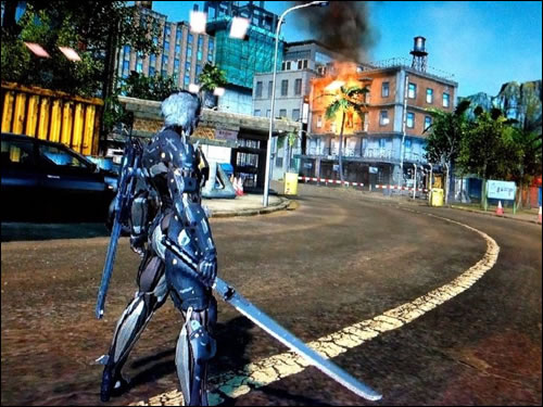 Raiden ingame dans Metal Gear Rising Revengeance