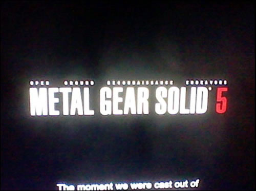 Metal Gear Solid 5 récemment dévoilé ?