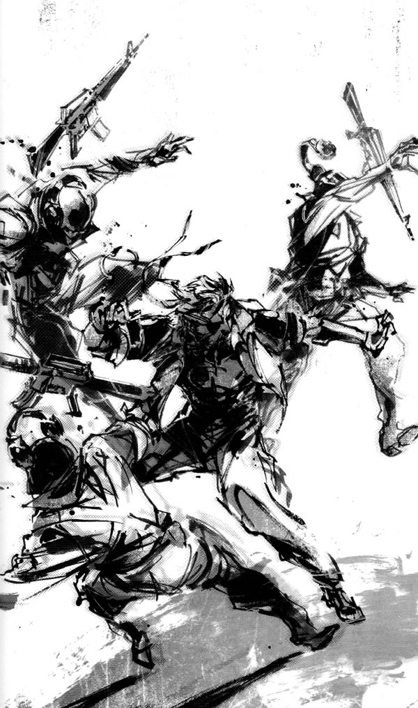 Aperu des artworks indits de Yoji Shinkawa issus du roman de MGS Peace Walker