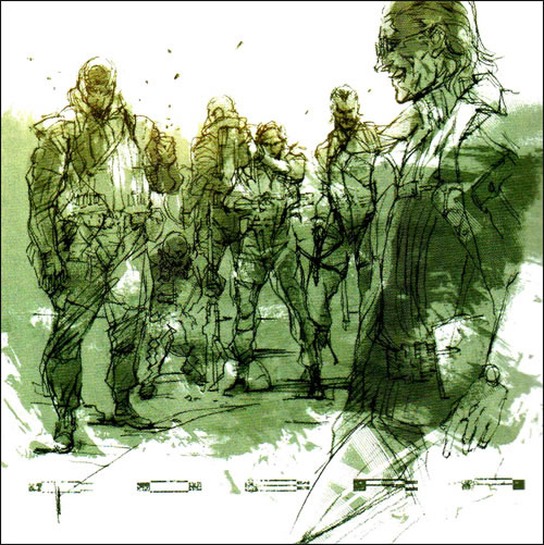 Aperu des artworks indits de Yoji Shinkawa issus du roman de MGS Peace Walker