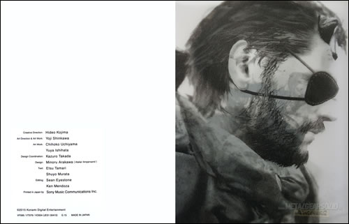 Des images de l'artbook du collector japonais de Metal Gear Solid V : The Phantom Pain