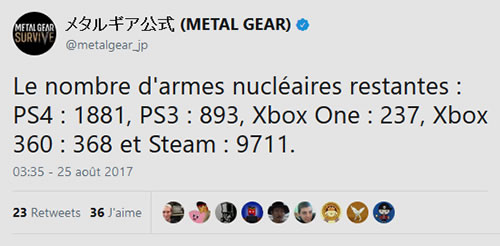 Alors que les armes nuclaires prolifrent dans MGSV, Hideo Kojima rappelle la philosophie de MGS