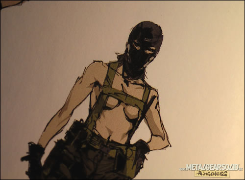 Soldat féminin nue dans Peace Walker