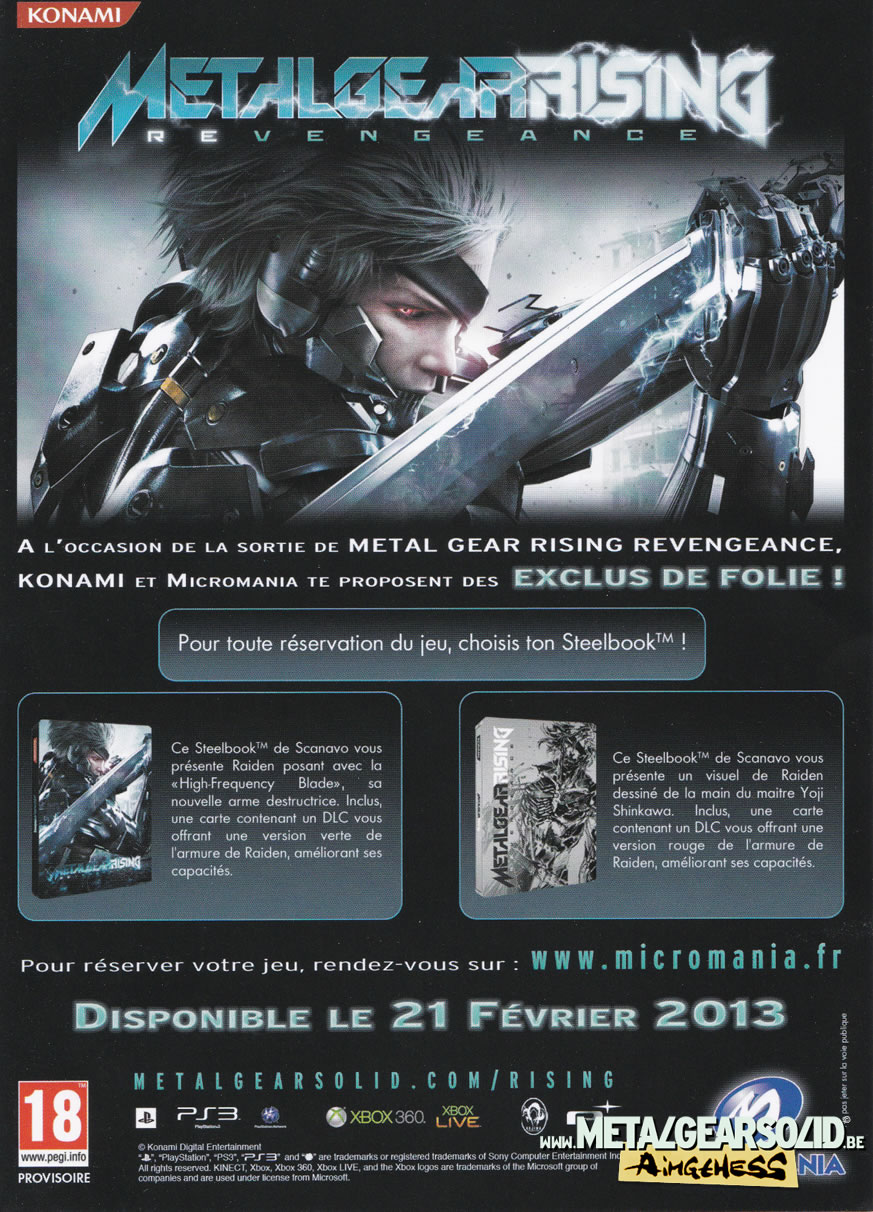 Goodies Metal Gear Rising Revengeance au Paris Games Week 2012