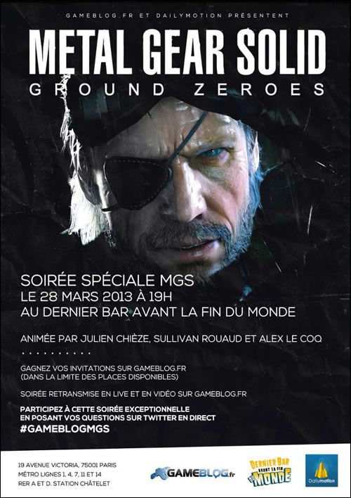 Soire spciale Metal Gear Solid Ground Zeroes