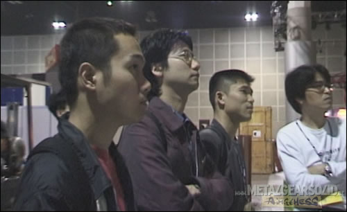 Yoji Shinkawa et Hideo Kojima et Kazuki Muraoka E3 2000 Metal Gear Solid 2