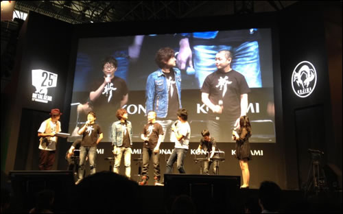 Yuji Korekado, Atsushi Inaba, Kenji Saito et Hideo Kojima au TGS 2012