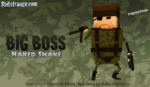 Big Boss aka Solid Dady dans 8 Bit Strange