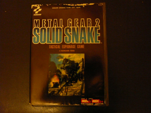 Metal Gear 2 sur MSX2 signé par Hideo Kojima