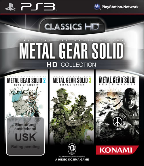 Jaquette européenne de Metal Gear Solid HD Collection sur PS3