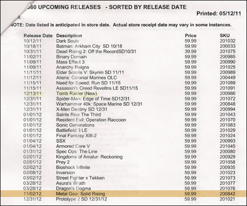 Date Metal Gear Solid Rising Date Metal Gear Solid Rising