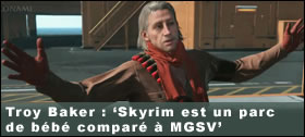Dossier - Troy Baker : Skyrim est un parc de bb compar  Metal Gear Solid V
