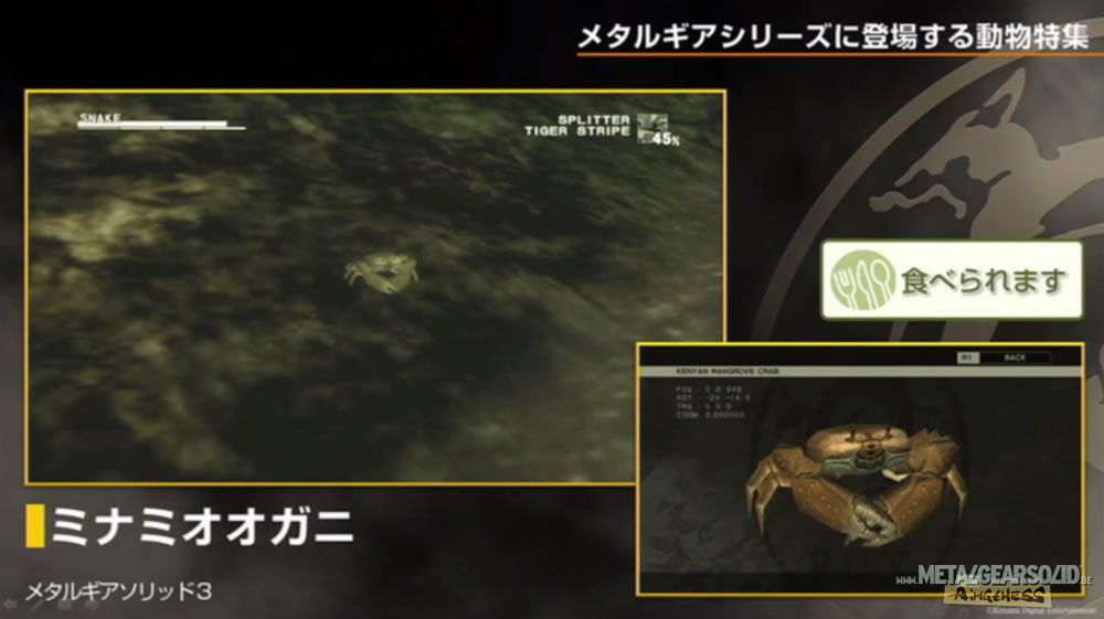 Kojima Station : Les animaux dans Metal Gear (Solid)