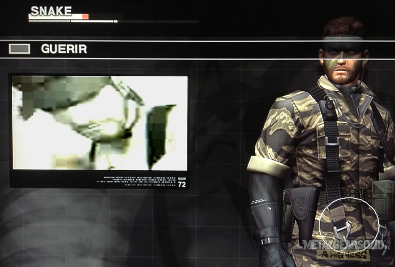Bug Metal Gear Solid HD Collection vido pixelise quand Snake se gurit de ses brlures MGS3