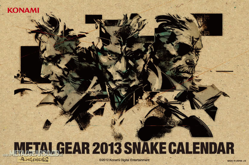 Calendrier 2013 de Metal Gear