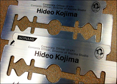 Carte de visite de Hideo Kojima