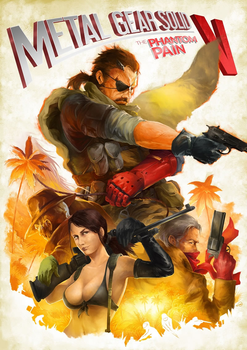 Six affiches de Metal Gear Solid V ralises comme celles des films des annes 80