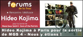 Dossier - Hideo Kojima  Parispour MGS 4 : nous y tions !