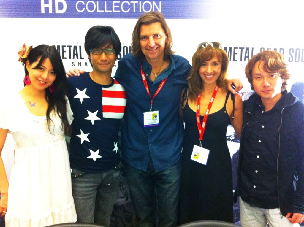 Hideo Kojima, Yumi Kikuchi et Yoji Shinkawa  la Comic Con de San Diego 2011