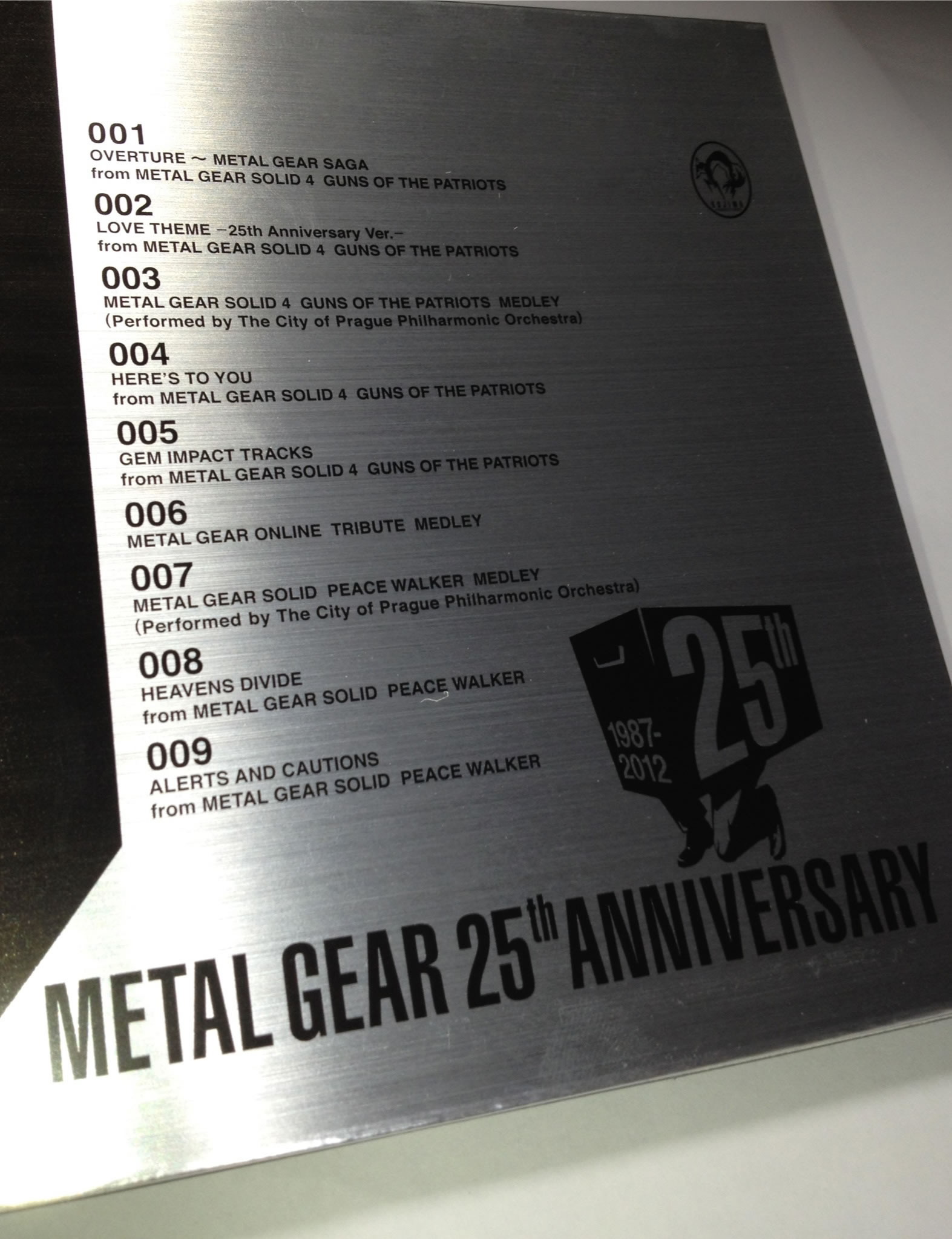 25 ans de Metal Gear : Metal Gear 25th Anniversary Metal Gear Music Collection