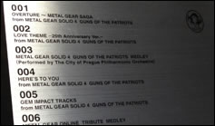 25 ans de Metal Gear : Metal Gear 25th Anniversary Metal Gear Music Collection