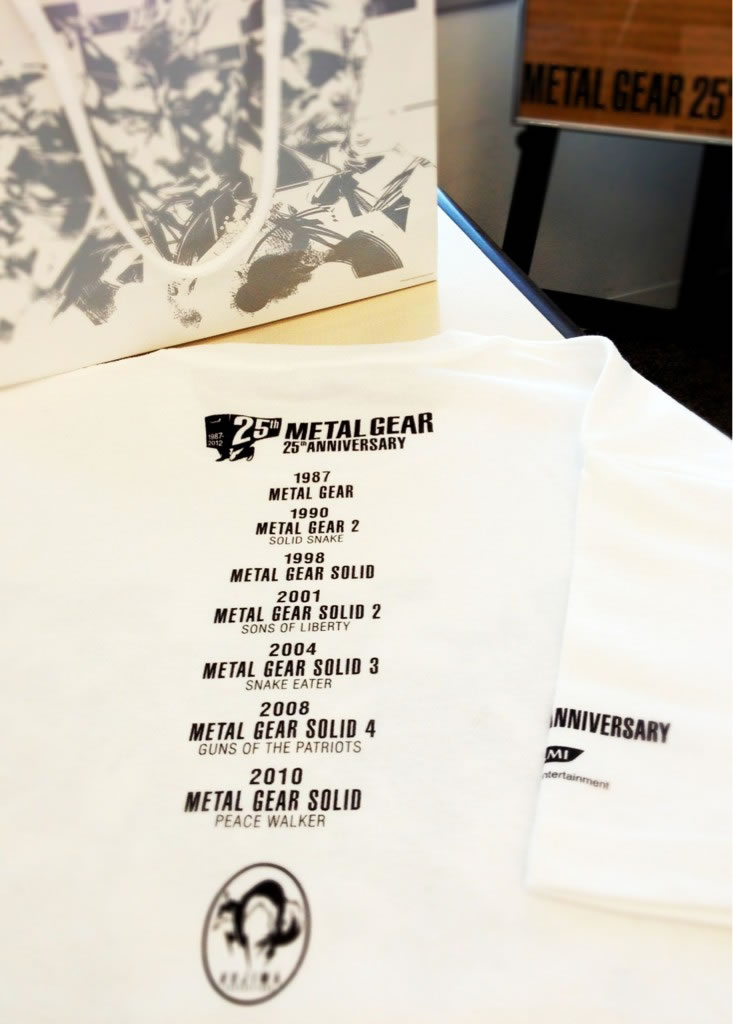 25 ans de Metal Gear : Metal Gear 25th Anniversary t-shirt
