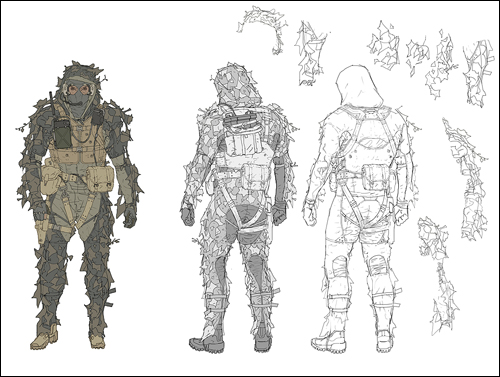 Une flope d'artworks de Metal Gear Online par A.J. Trahan