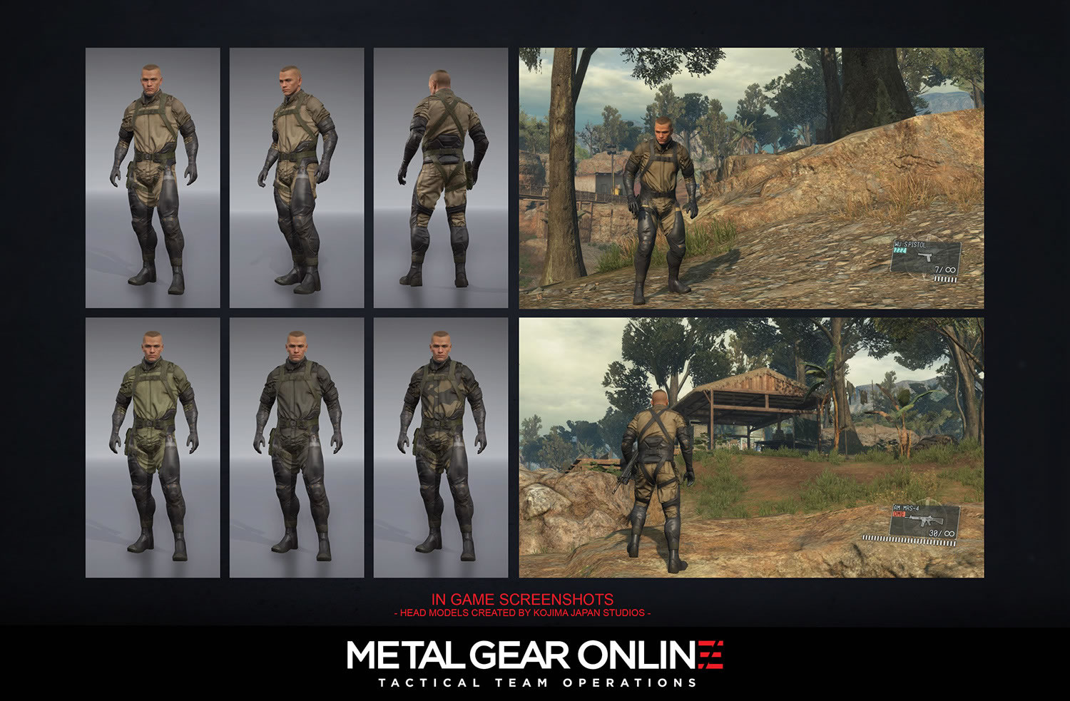 Des concept arts de Metal Gear Solid V : The Phantom Pain et de Metal Gear Online 3